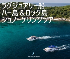 ラグジュアリー船・ハー島+ロック島ツアー