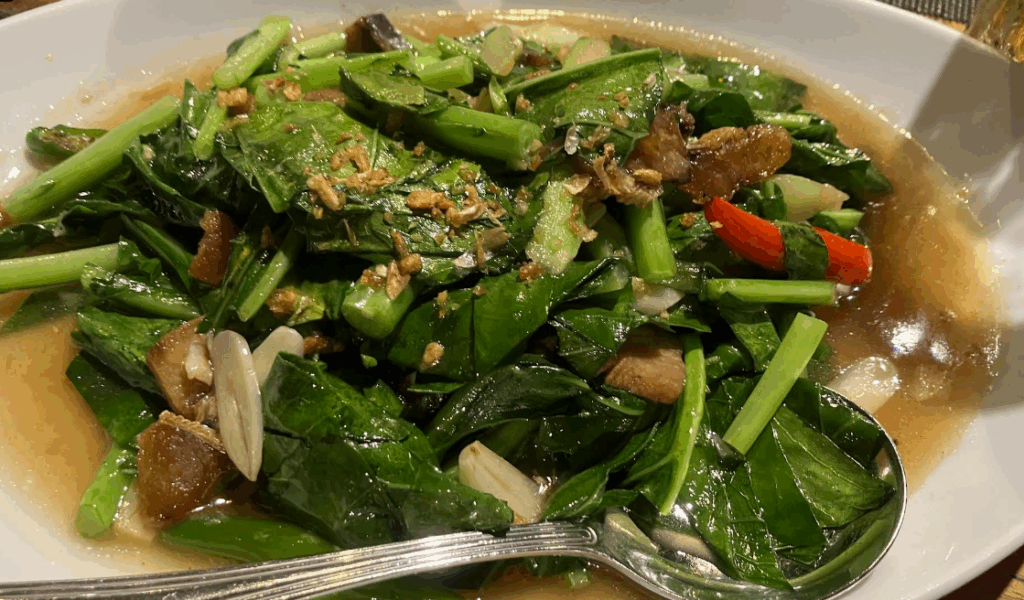 青菜の炒め物は絶対食べたい一品