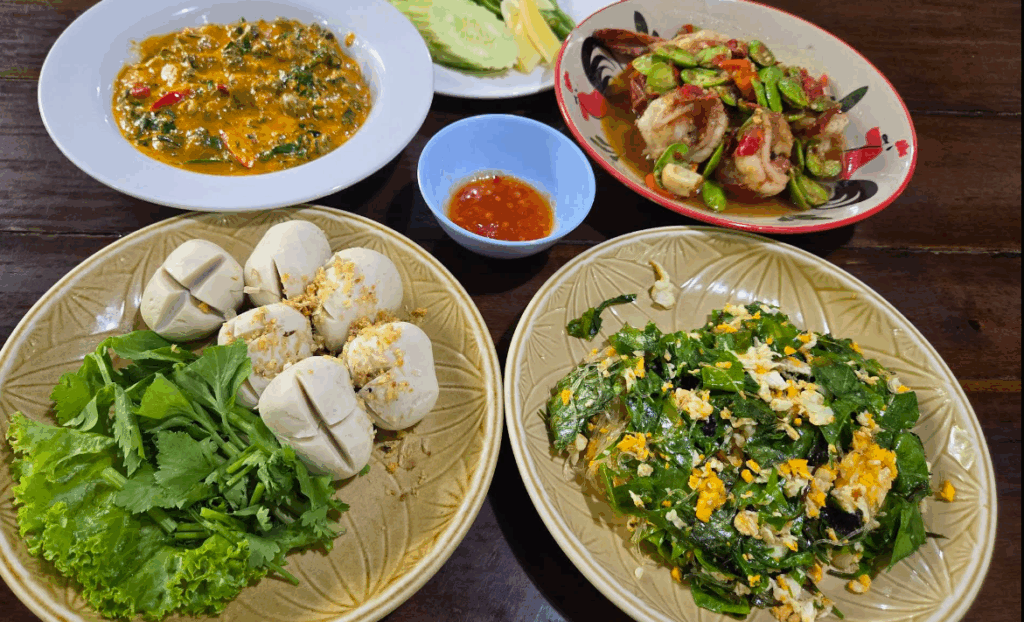 タイ南部の料理の数々,辛いことが特徴です