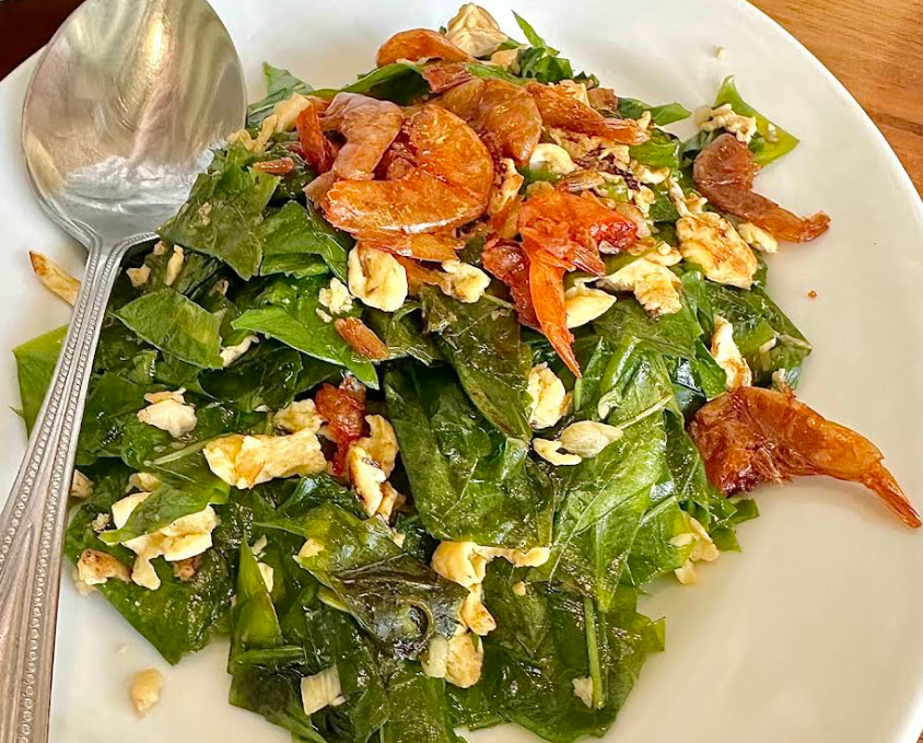 卵と青菜の炒めのの
