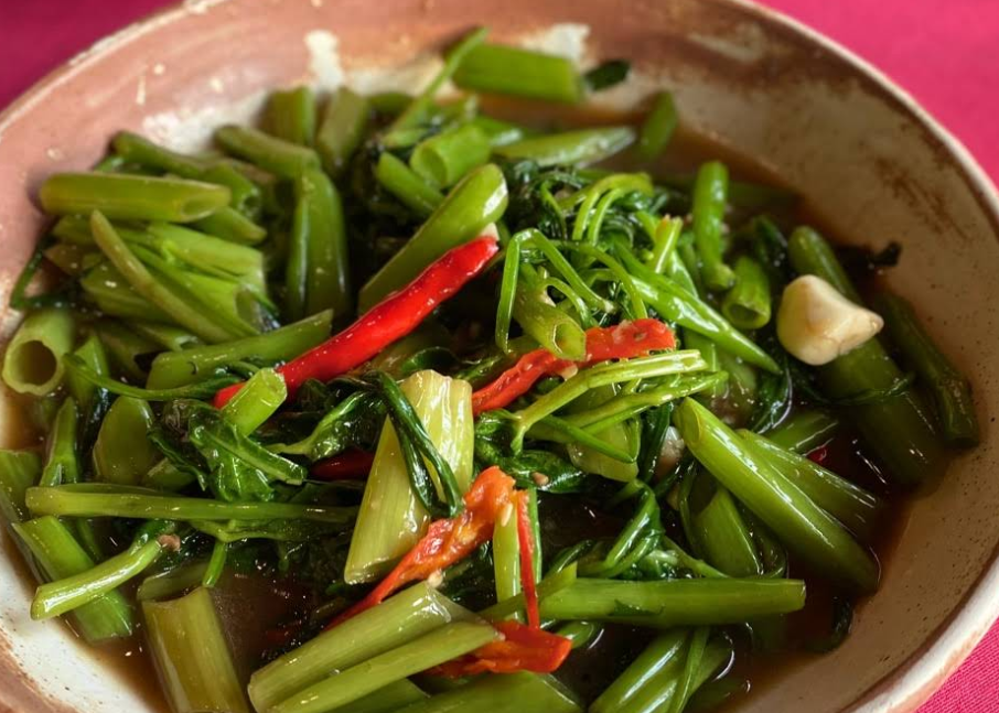 空心菜は人気№1の野菜炒め