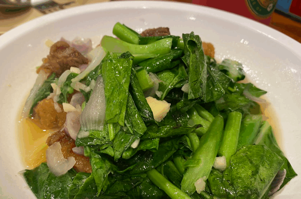 青菜と豚肉の炒め物