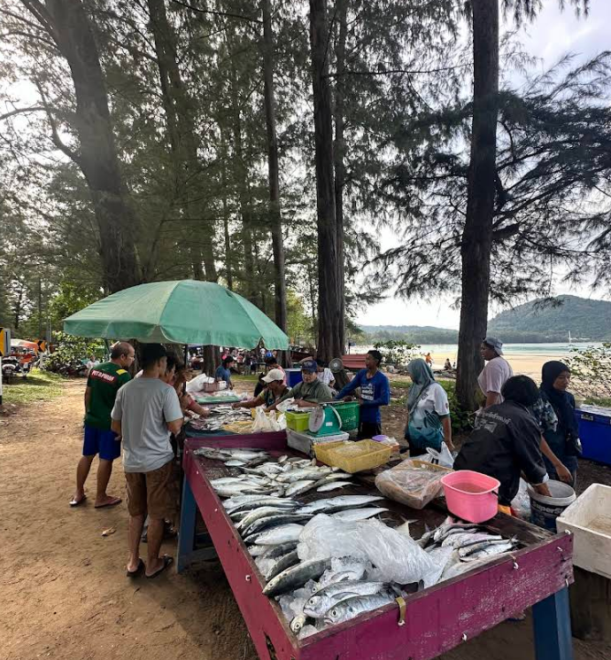 魚マーケット安くて地元のタイ人で賑わう