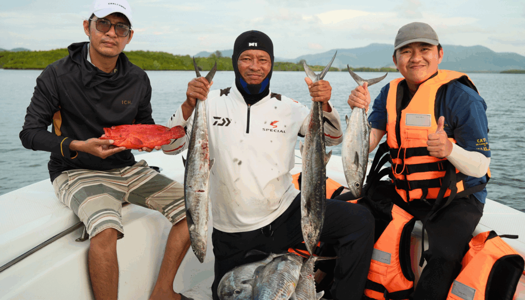 たくさんの種類の魚が釣れます