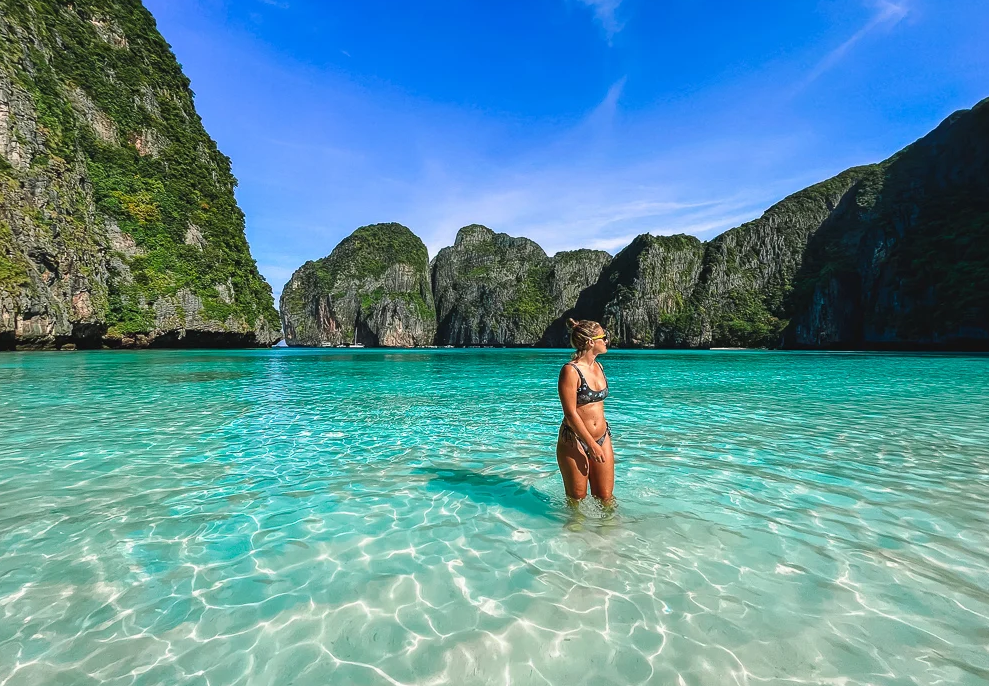 ピピ島マヤベイ写真撮影ポイントです