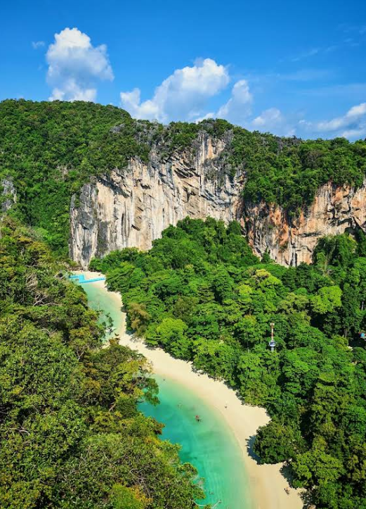 クラビ・ホン島360度ビューポイント頂上からの景色