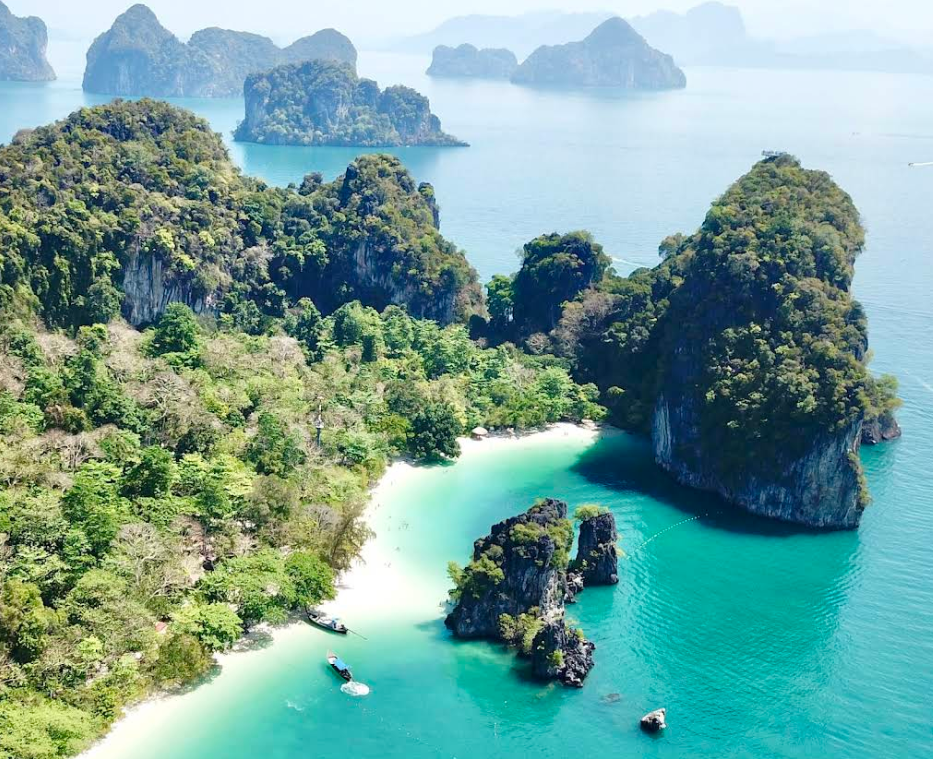 クラビ・人気離島ホン島、ビーチ滞在と360度ビューポイント見学で楽しめます