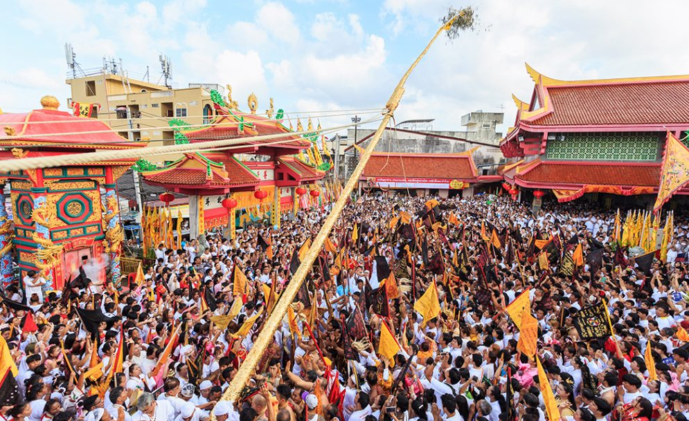 プーケット・ベジタリアン・フェスティバルの様子