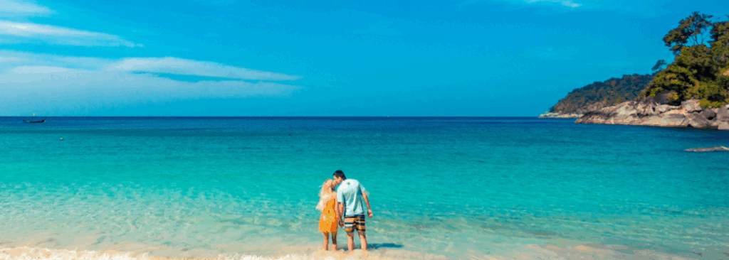 フリーダムビーチのんびり過ごすには朝早く来てみると良いでしょう