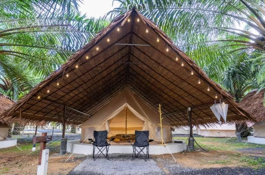 カオラックの自然の中手ぶらで行けてキャンプ体験も可能です