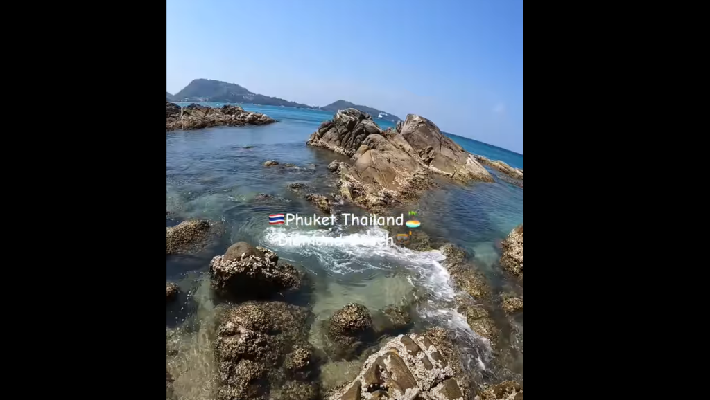 ダイアモンドビーチは岩場も多く魚の住処になっている