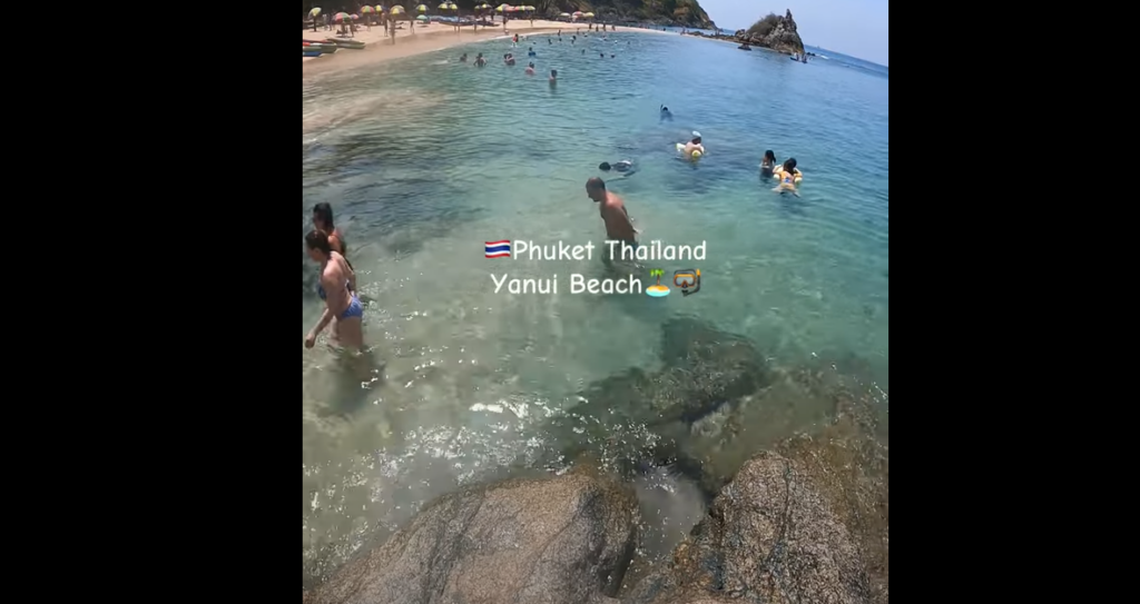 ヤヌイビーチ、ビーチからエントリー&エキジット可能です