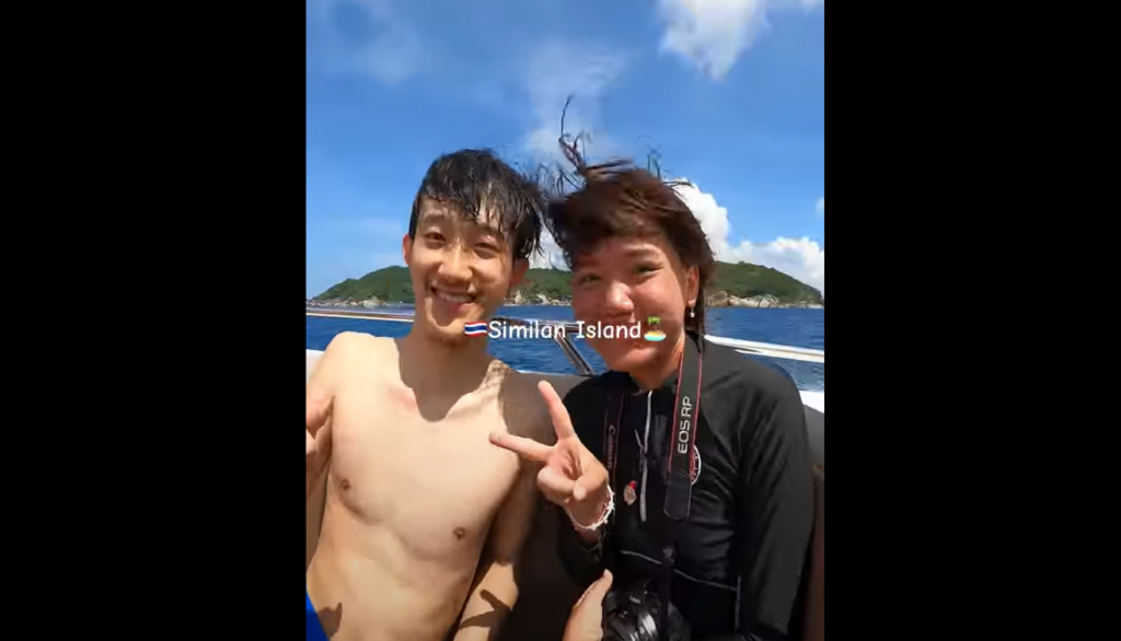 ガイドさんと記念撮影