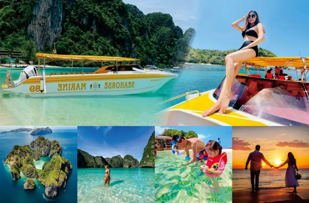 プーケット本島からスピードボートで
約1時間