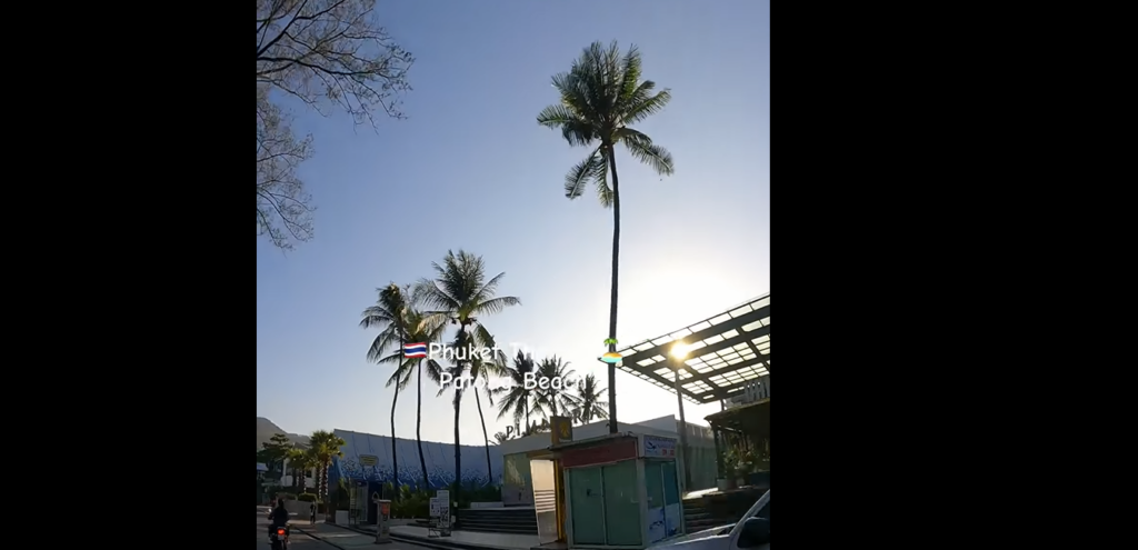 パトンビーチ沿いをドライブ