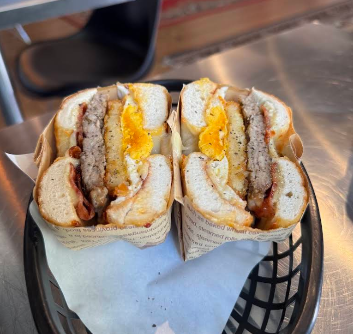 ベーグルサンドのメニューも豊富です