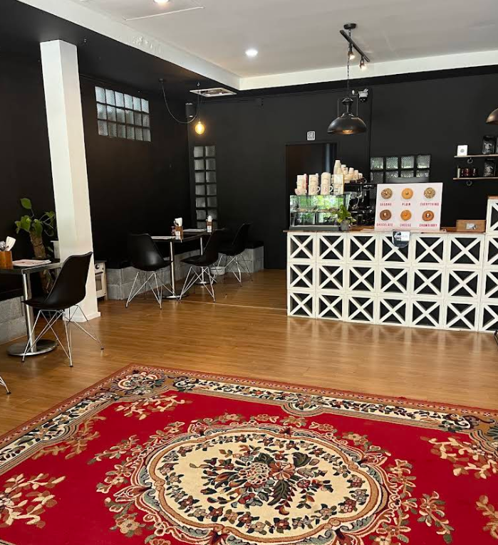 Caffeine x Gasoline、おいしいコーヒーとベーグルが食べれるカフェ